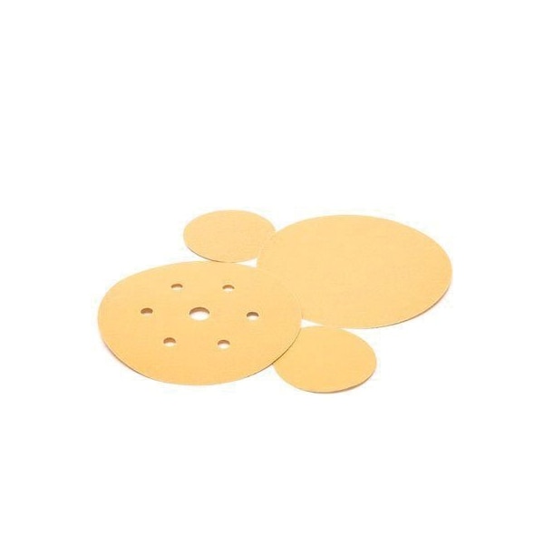 Hookit Gold Disc, 00919, 3 In, P120C, 50 Discs Per Box, 50PK